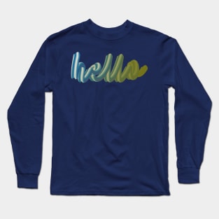 hello 3d neon Long Sleeve T-Shirt